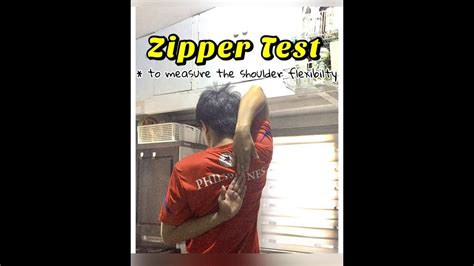 zipper test|How can one improve performance on the back scratch test .